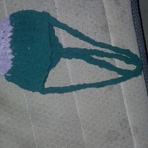 Crocheted plant holder